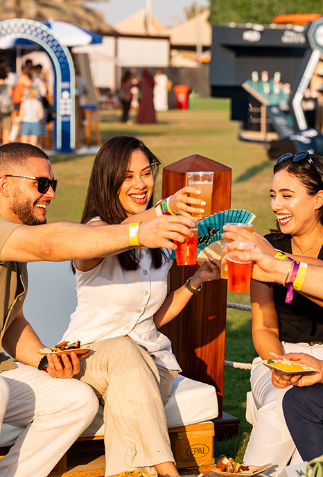 Crowds at the Taste of Abu Dhabi food festival on Yas Island