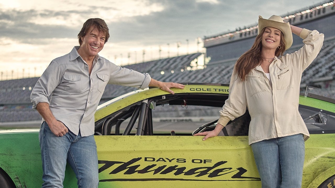 Tom Cruise and Anne Hathaway in the Days of Thunder 2 announcement teaser