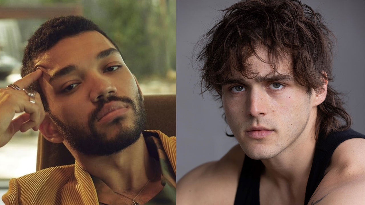 Justice Smith and Charlie Gillespie in the Heated Rivalry season 2 cast announcement