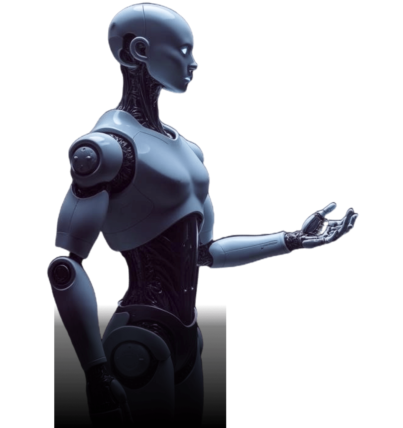 Futuristic humanoid robot in Dubai AI Festival promotional imagery