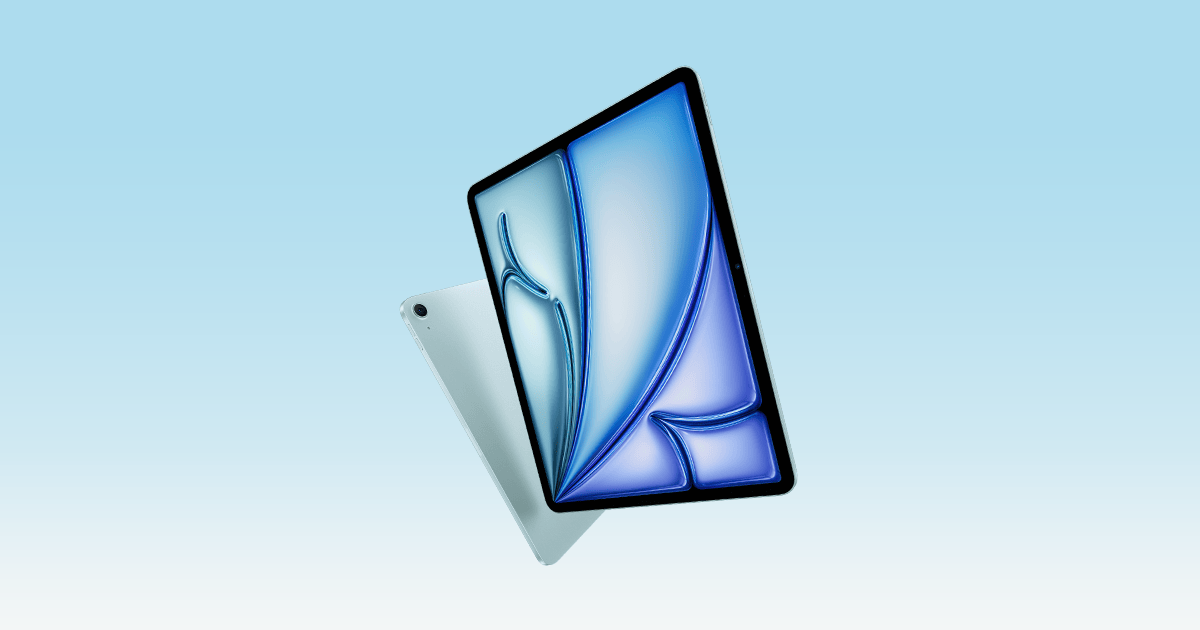 Apple iPad Air 11-inch M4 in blue with Apple Pencil Pro