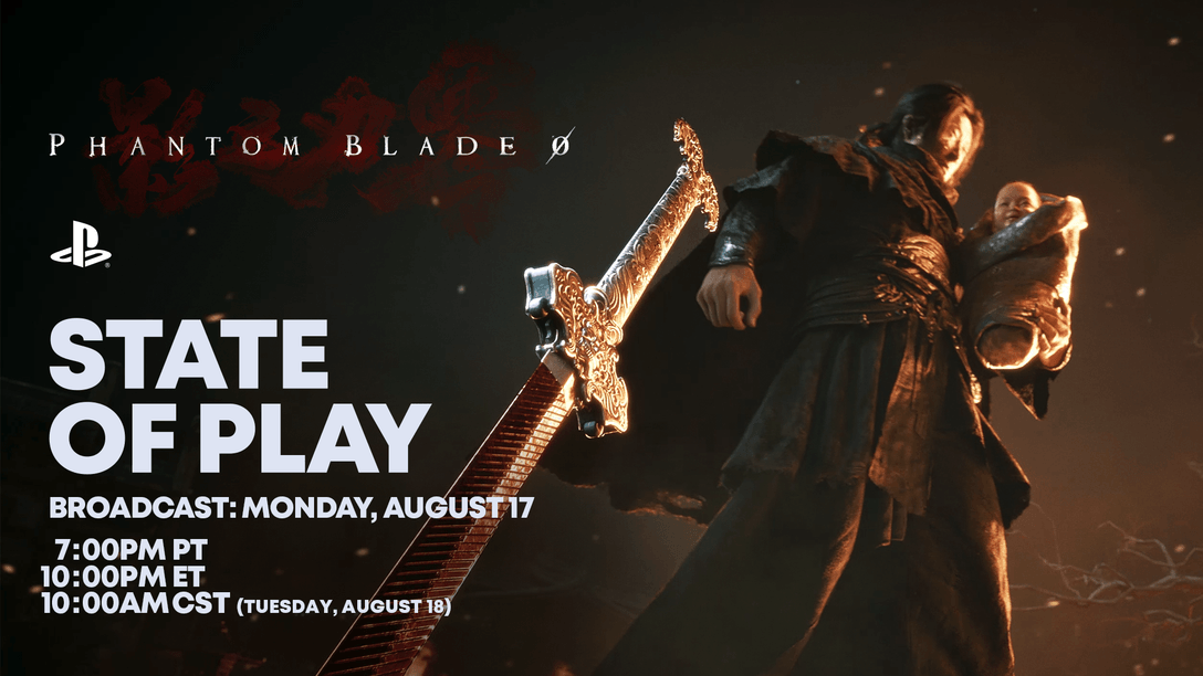 Phantom Blade Zero State of Play key art showing Soul with a greatsword and a glowing bundle