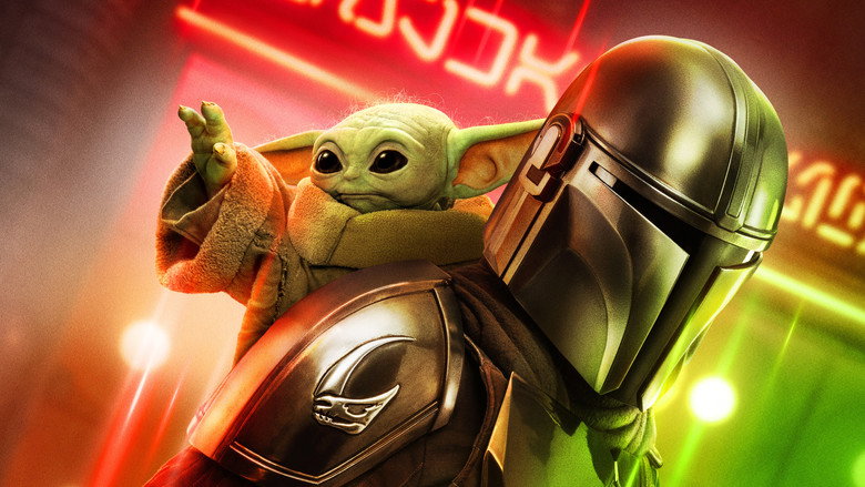 The Mandalorian and Grogu on a Star Wars desert mission