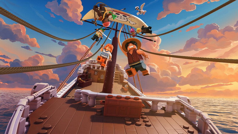 LEGO ONE PIECE Straw Hat Pirates on the Going Merry in a LEGO scene
