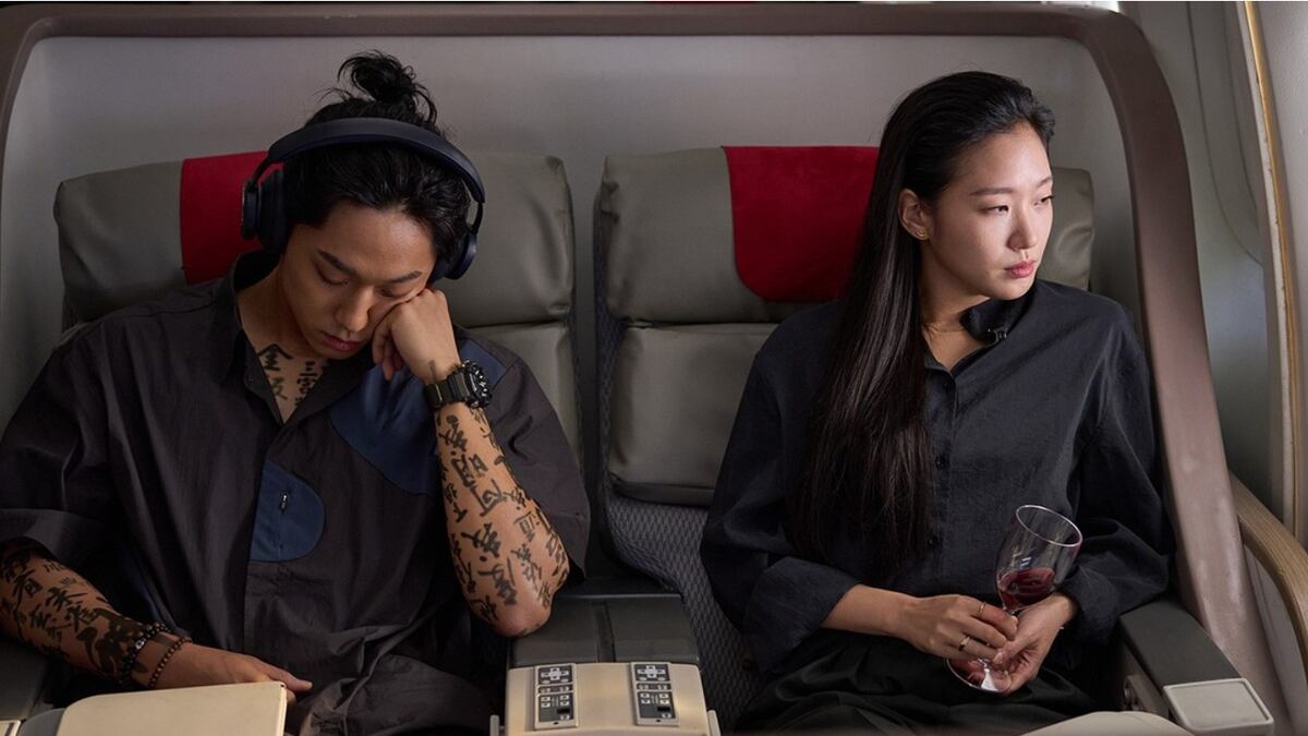 Exhuma still with Kim Go-eun and Lee Do-hyun from Korean film festival
