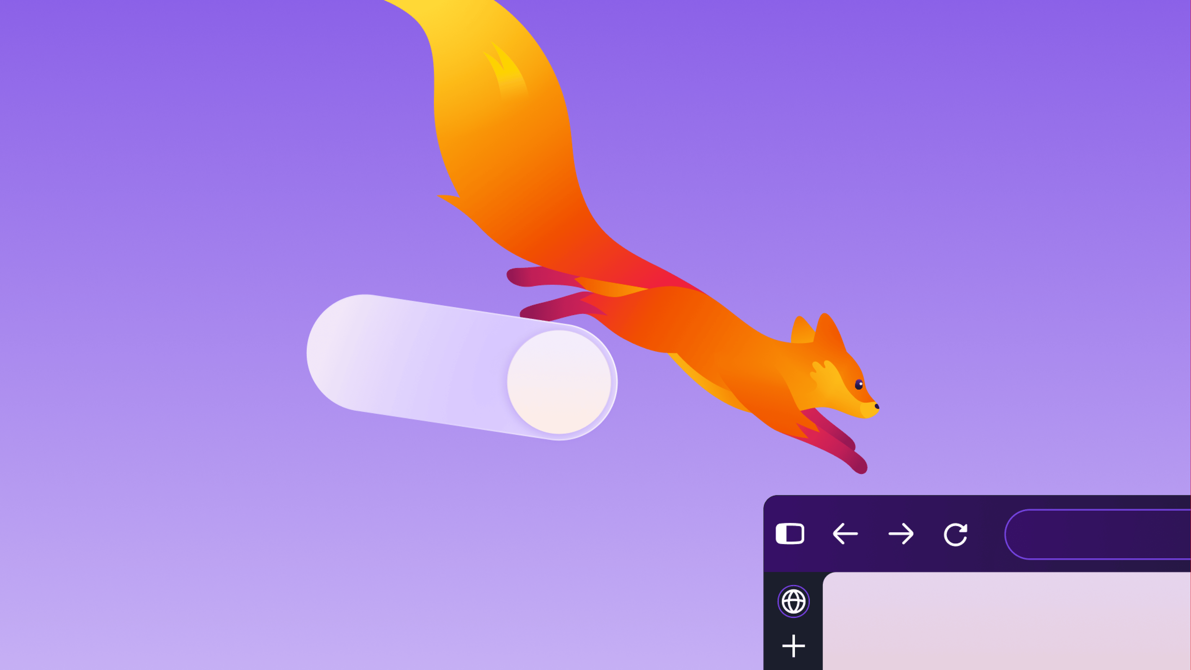 Firefox 157 redesign artwork pairs its fox emblem with a browser window