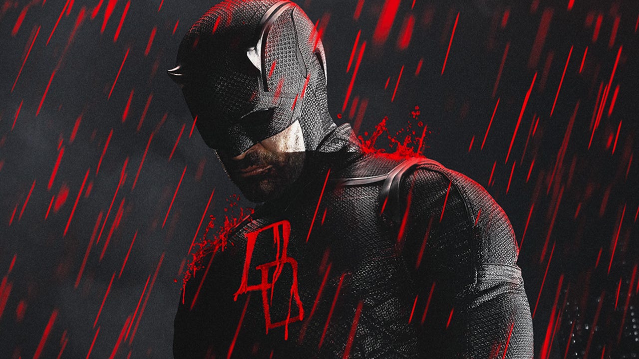 Daredevil in black suit for Born Again Season 3 key art
