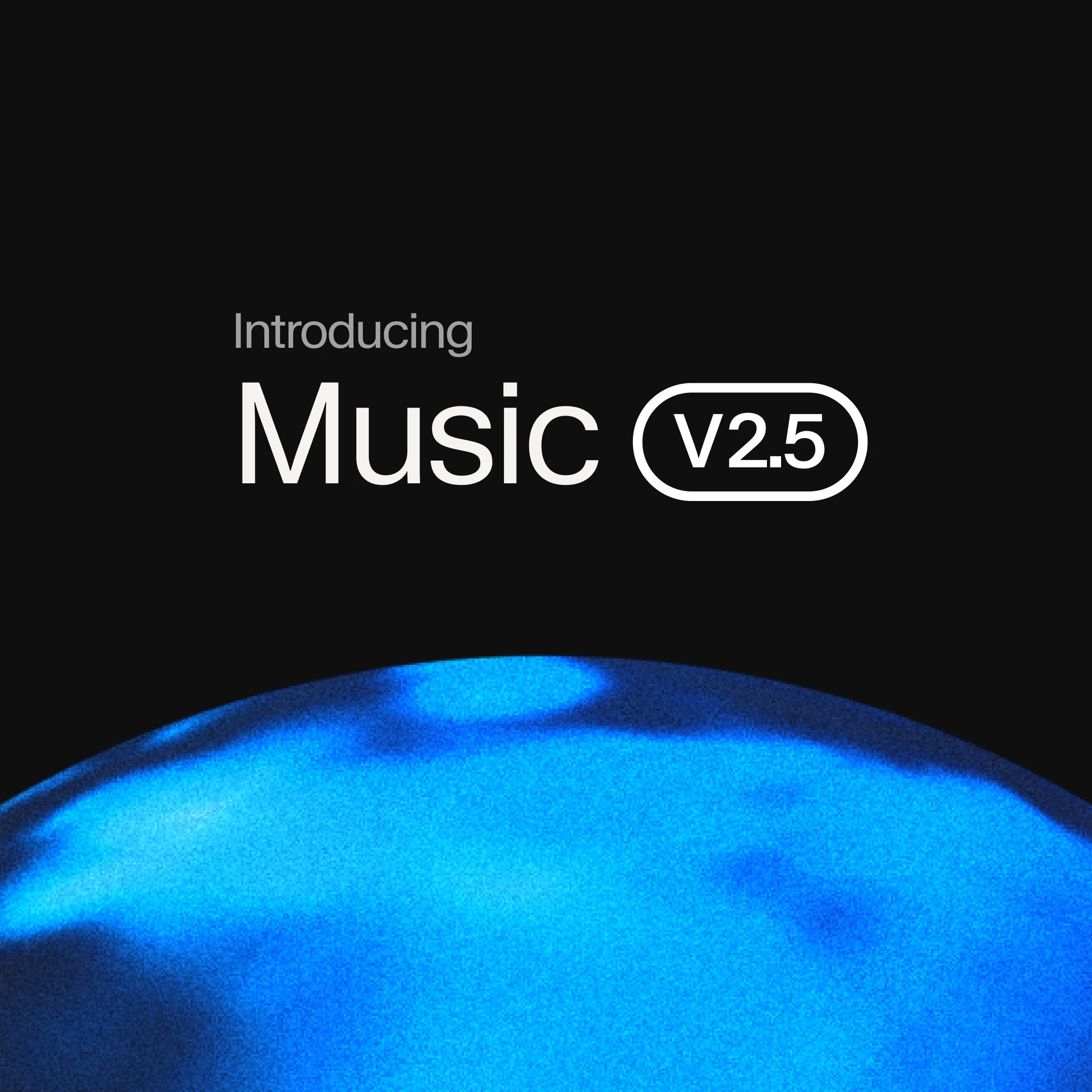 ElevenLabs Music v2.5 cover art with a singer at a microphone