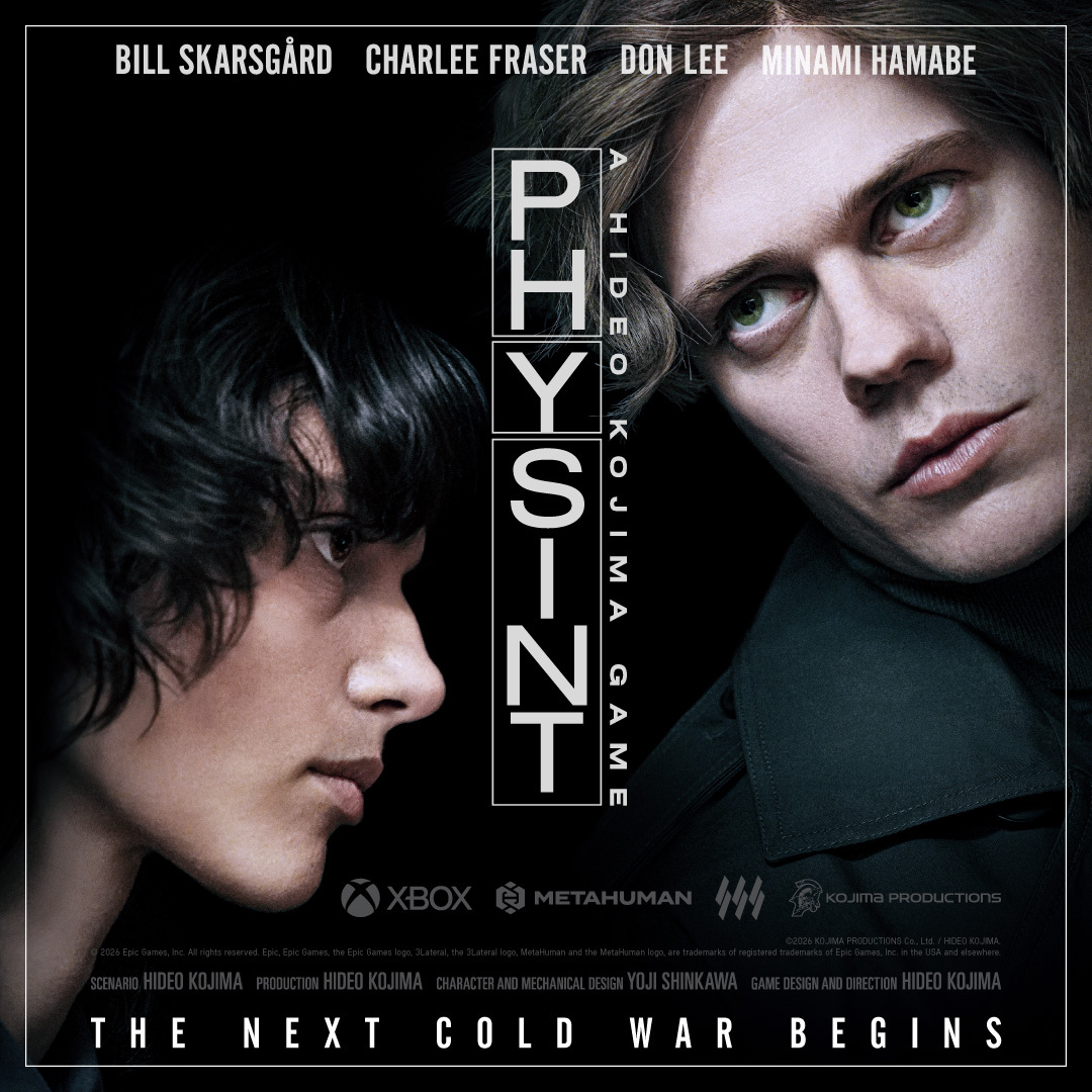 Official PHYSINT poster featuring Bill Skarsgård and Charlee Fraser