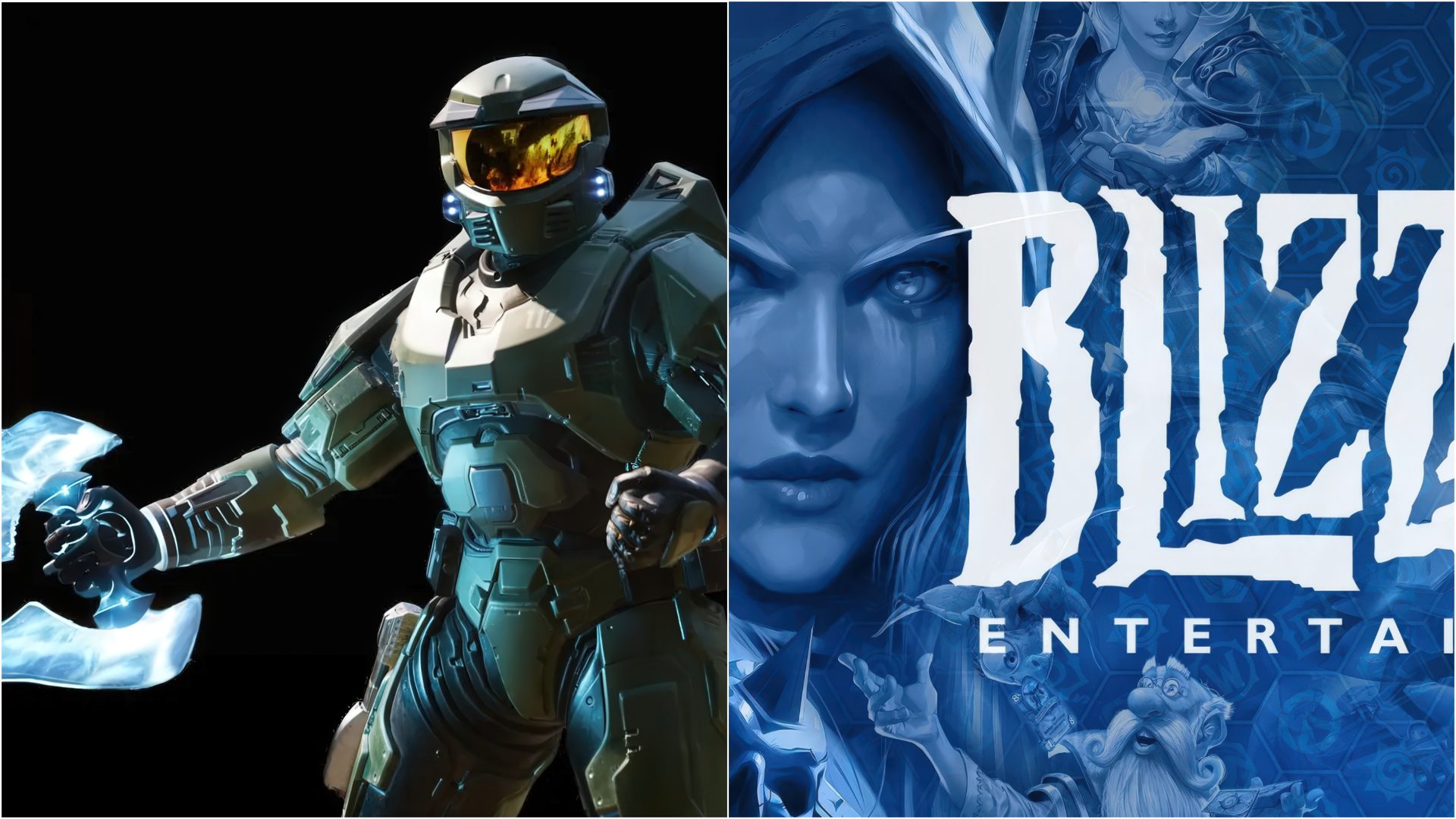 Halo and Blizzard branding in an Xbox layoffs report