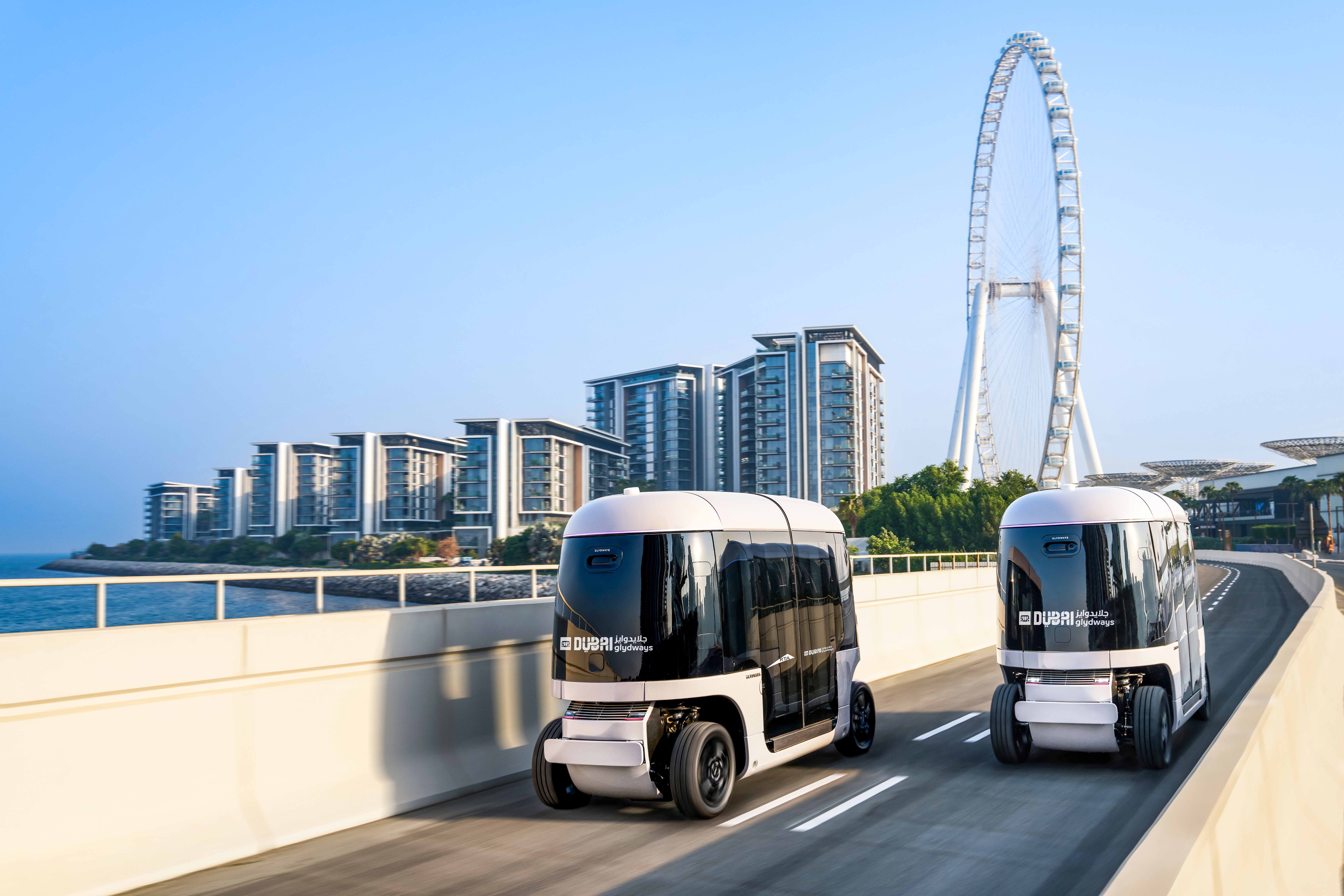 Launch of the Dubai Glydways driverless pod trial at Bluewaters
