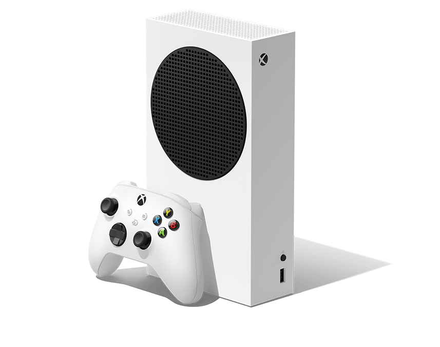 Xbox Series S console and controller illustrating the hardware behind Gears of War E-Day