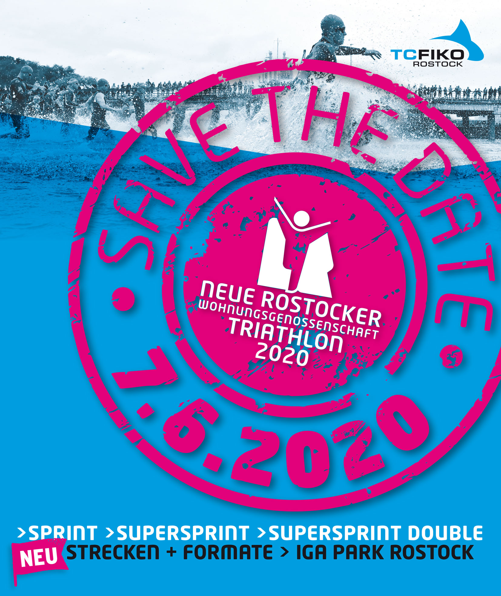 Die Anmeldung ist offen! Neue Rostocker Wohnungsgenossenschaft Triathlon 2020