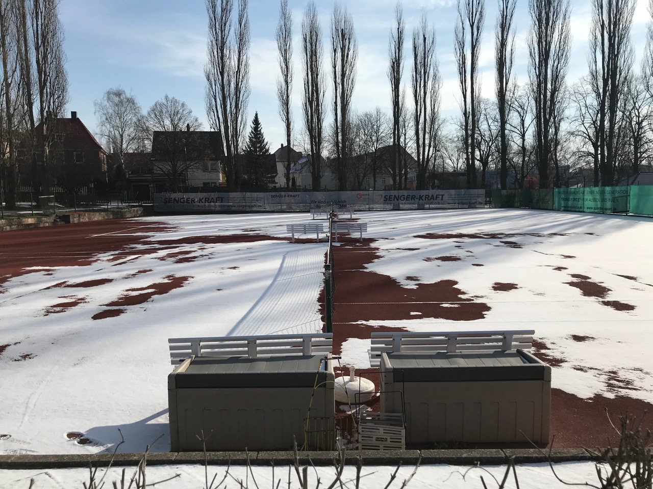 Anlage des TC Weimar in den Wintermonaten geschlossen