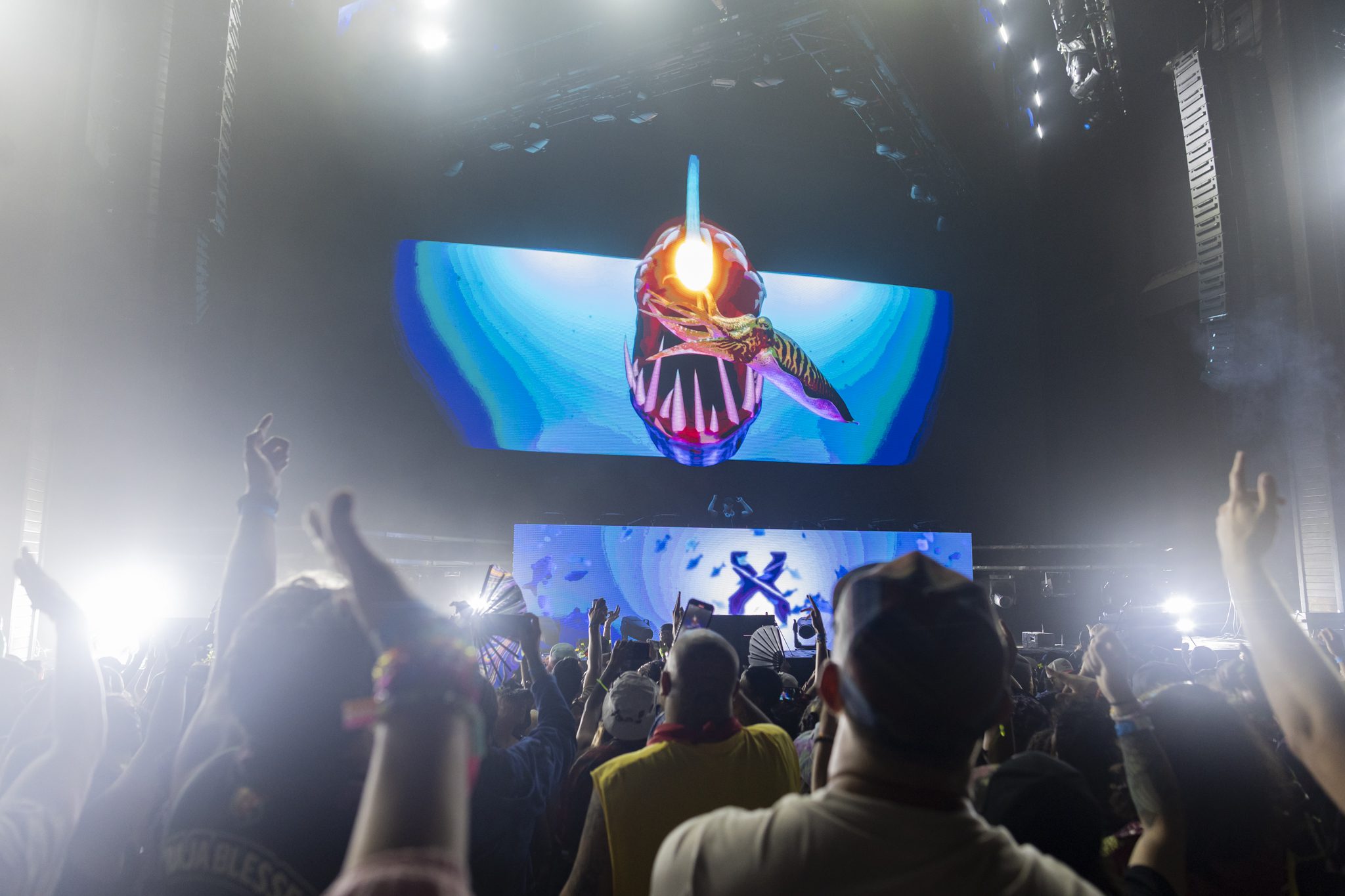 Excision performance live at Fiddler's Green in Denver, Colorado