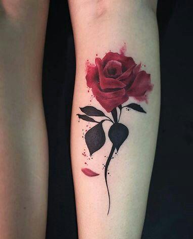 Tatuaggi Di Rose Rosse, Semplicemente Irresistibili 473_x_382_jpg