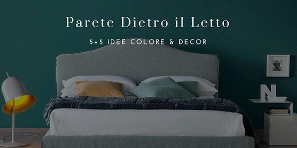 Idee Parete Dietro Letto Matrimoniale - Parete Dietro il Letto: Colore o Decorazione? 5+5 Idee!