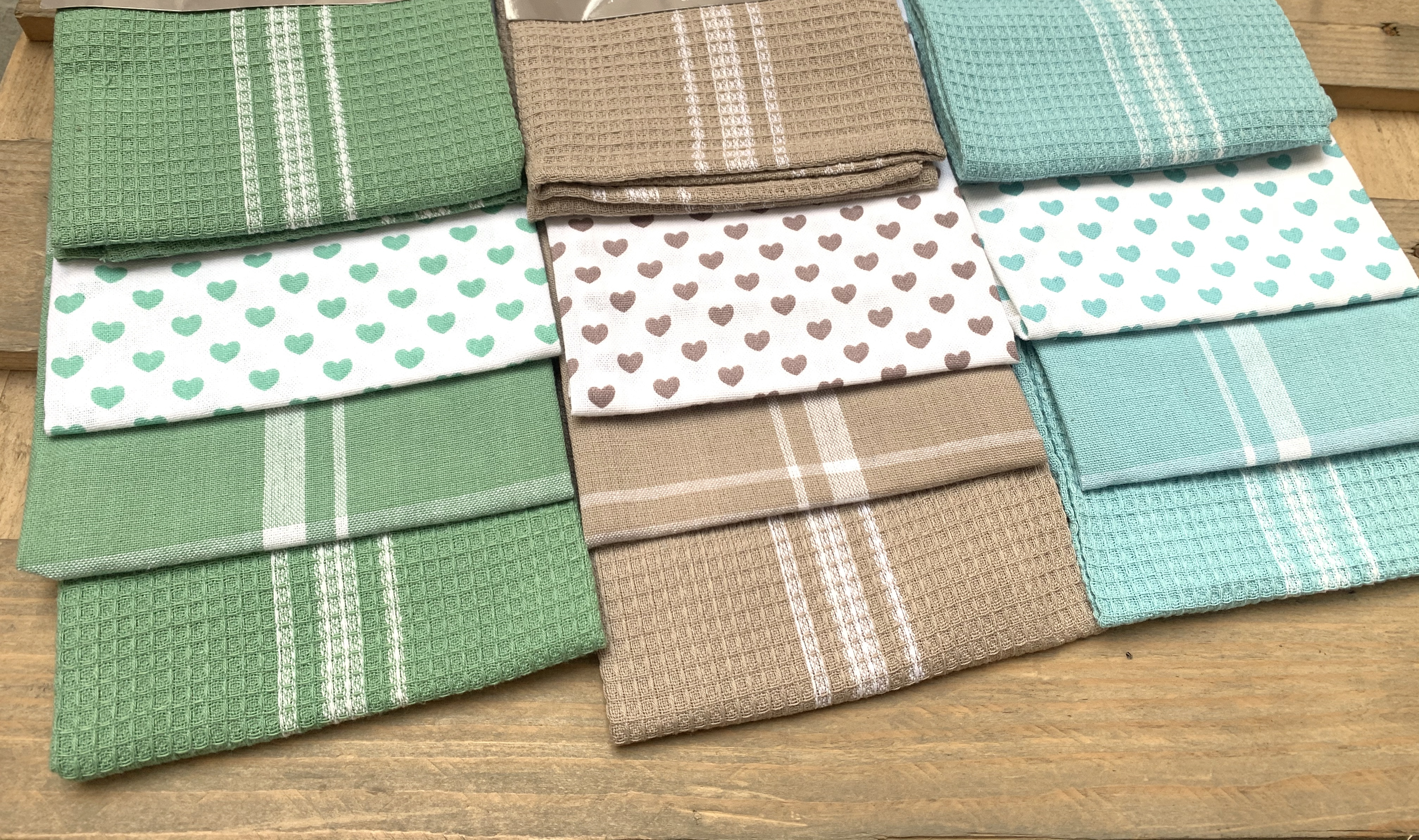 Set 12 Strofinacci Da Cucina Check In 100% Cotone:London ...