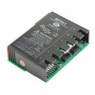 Black programmer card with PCB visable