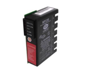 Fireye Flame amplifier programer with red sticker