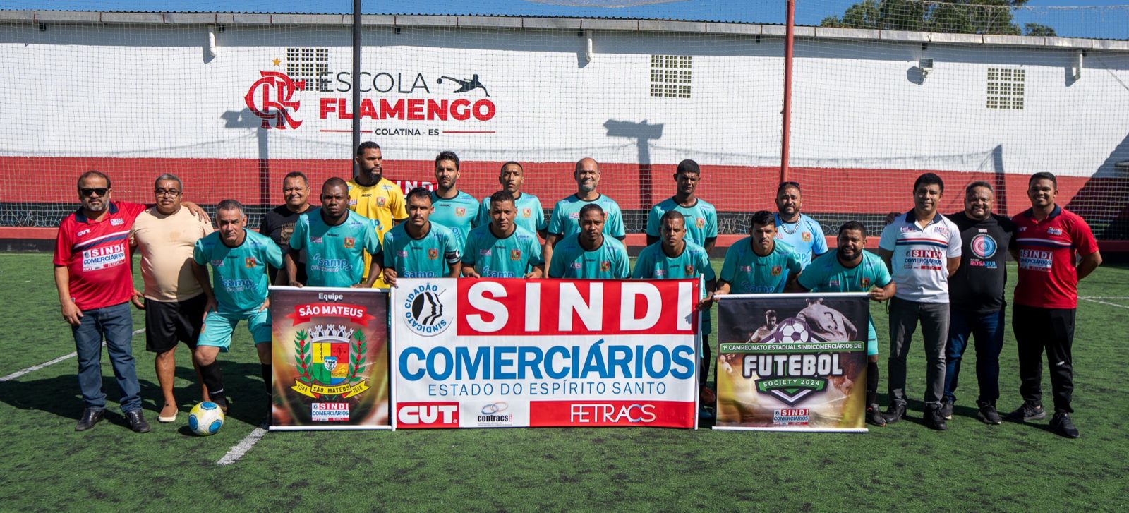 Equipe de São Mateus preparada para a decisão do Campeonato do Sindicomerciários neste domingo