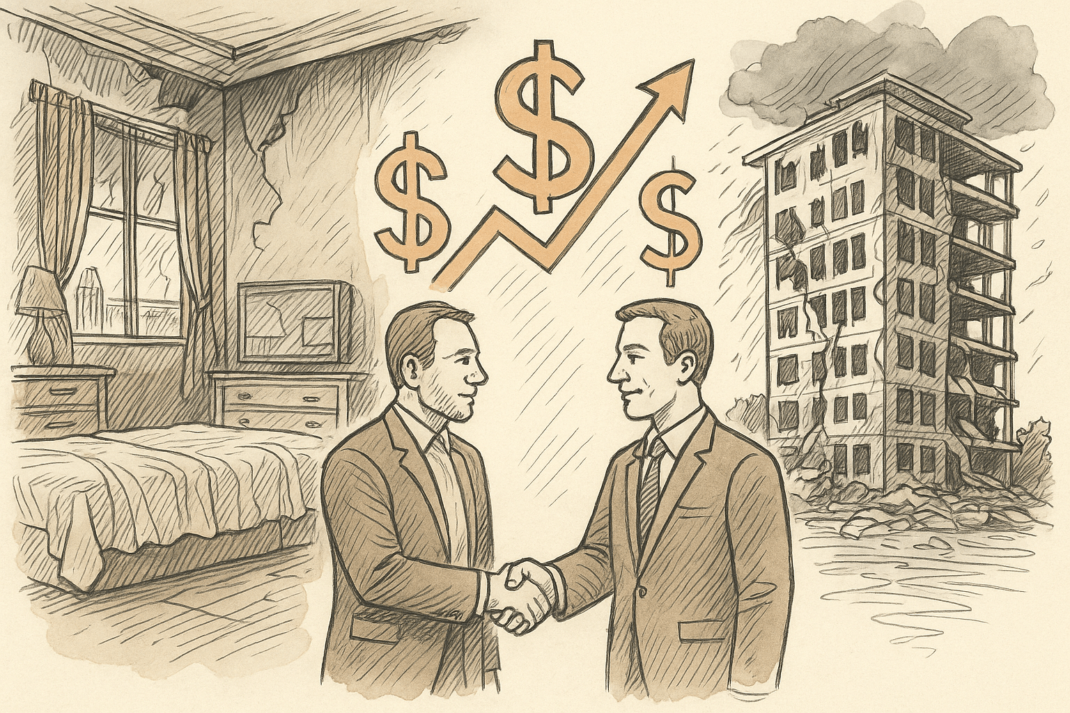 commercial public adjuster case study visual