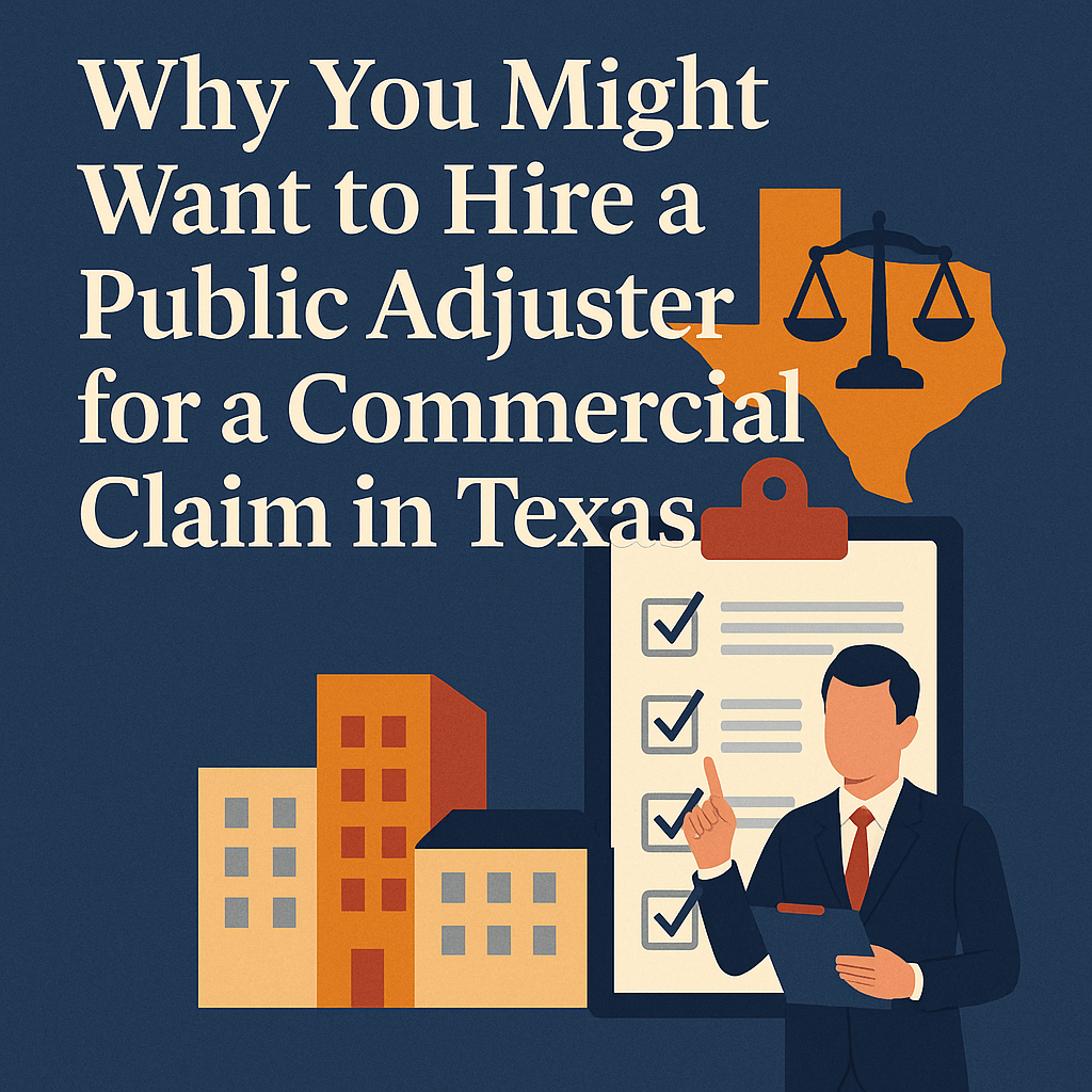 Why you may want to hire a public adjuster in Texas