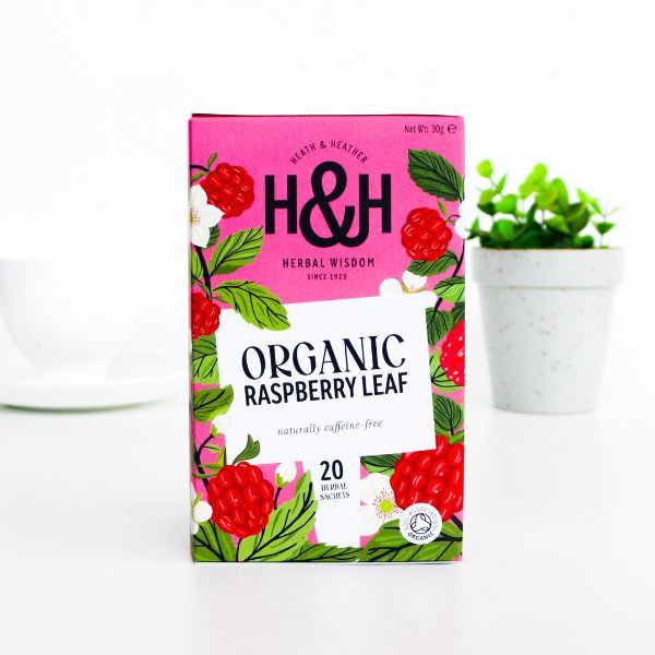 Heath & Heather Organic Raspberry Leaf Tea – 20 envelopes