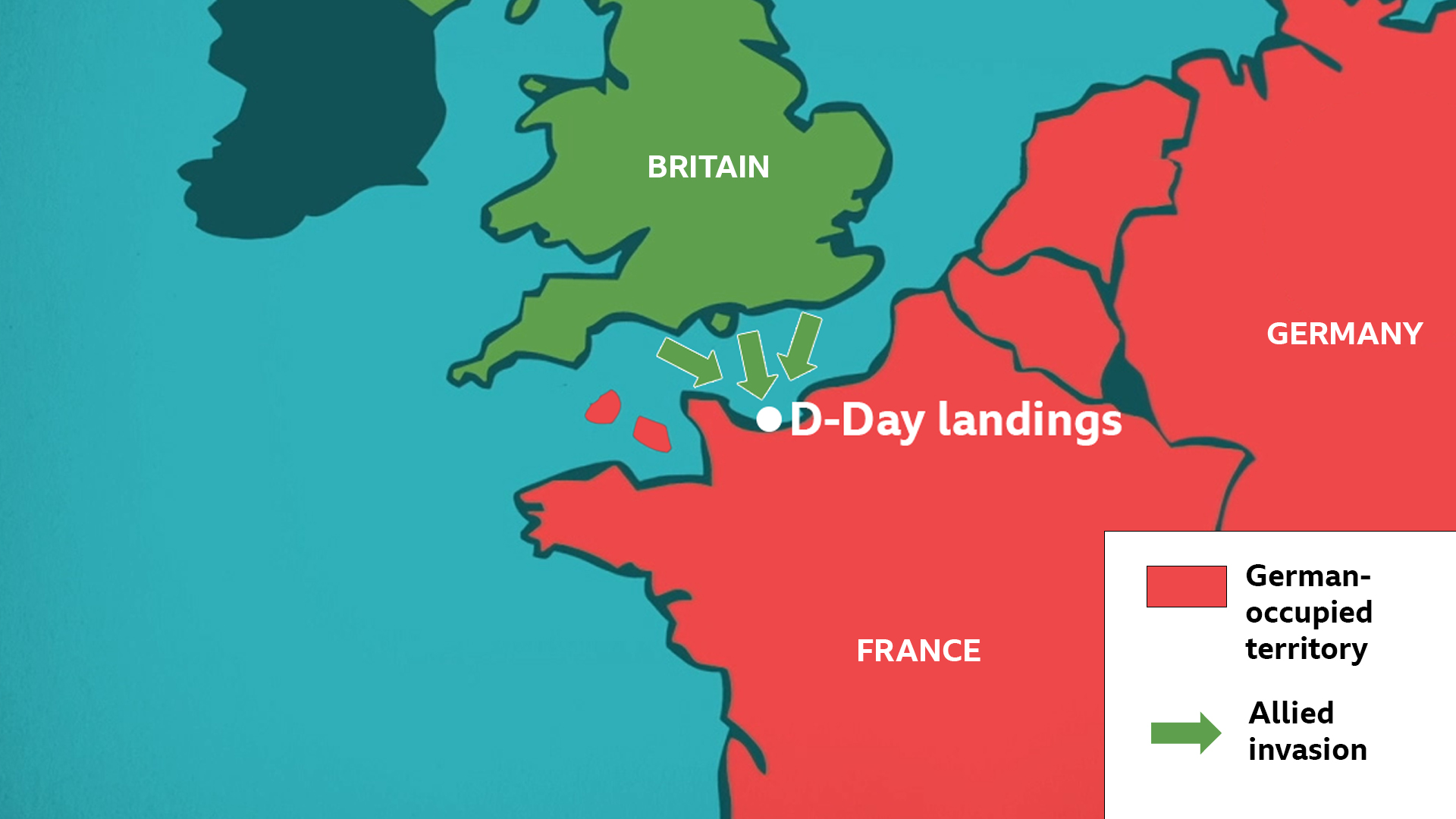 D Day Secondary Assembly 6 June 1944 BBC Teach Map D Day 