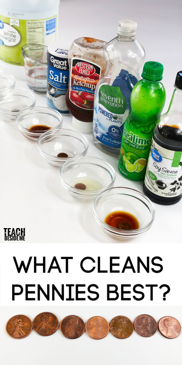 Science experiment: how to clean pennies