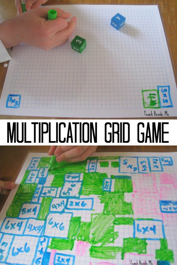 Use times tables worksheets and tests. Array Multiplication Grid Game With Graph Paper Teach Beside Me