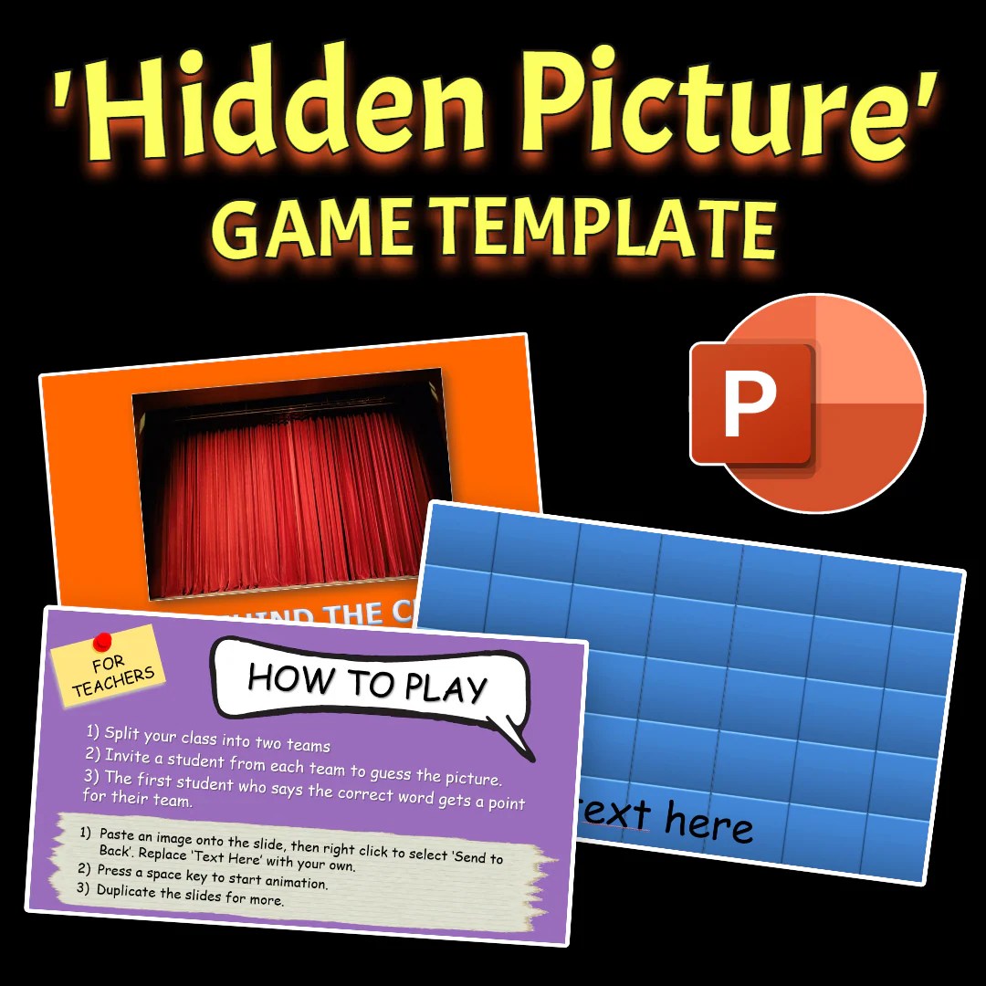 Hidden Picture Ppt Game Template Teacher Val