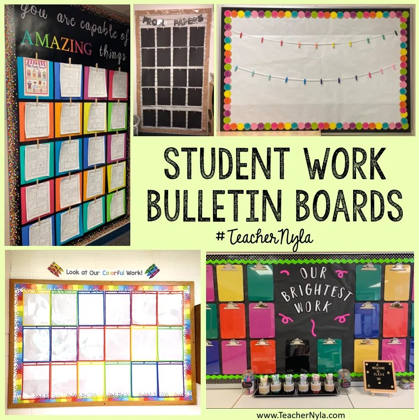 How to make student work display bulletin boards