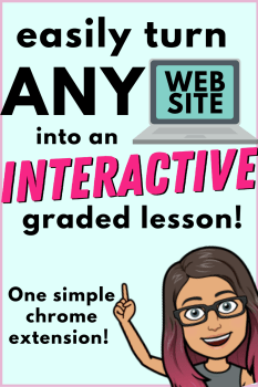 Easily turn any website into an interactive virtual lesson!
