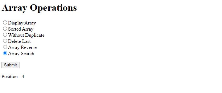 Php Program To Perform Array Operations Php Programming Examples Teachics - City Background Collection - HD Quality