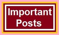 Important Posts
