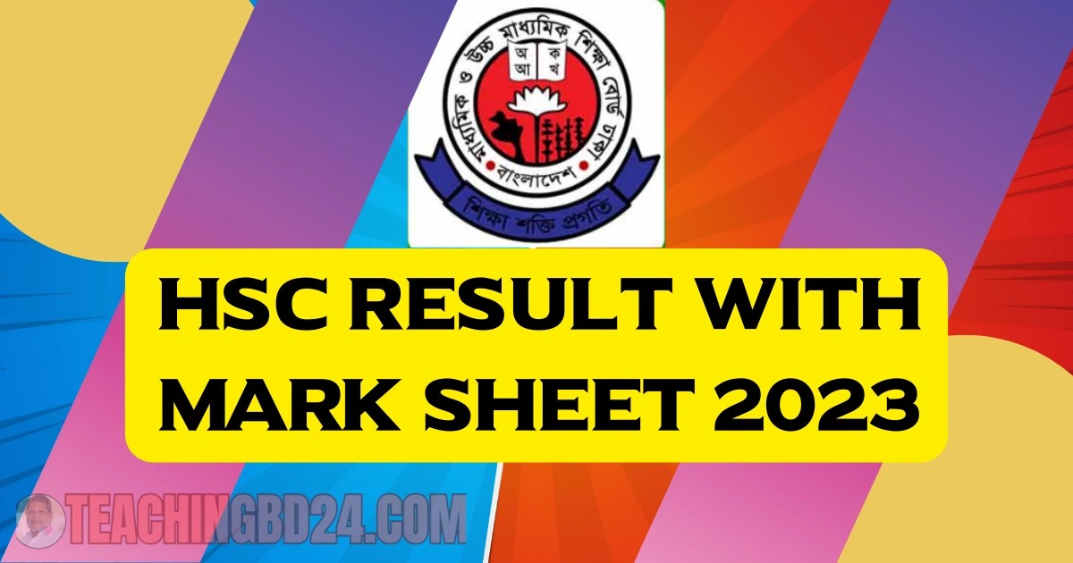 HSC Result mark sheet