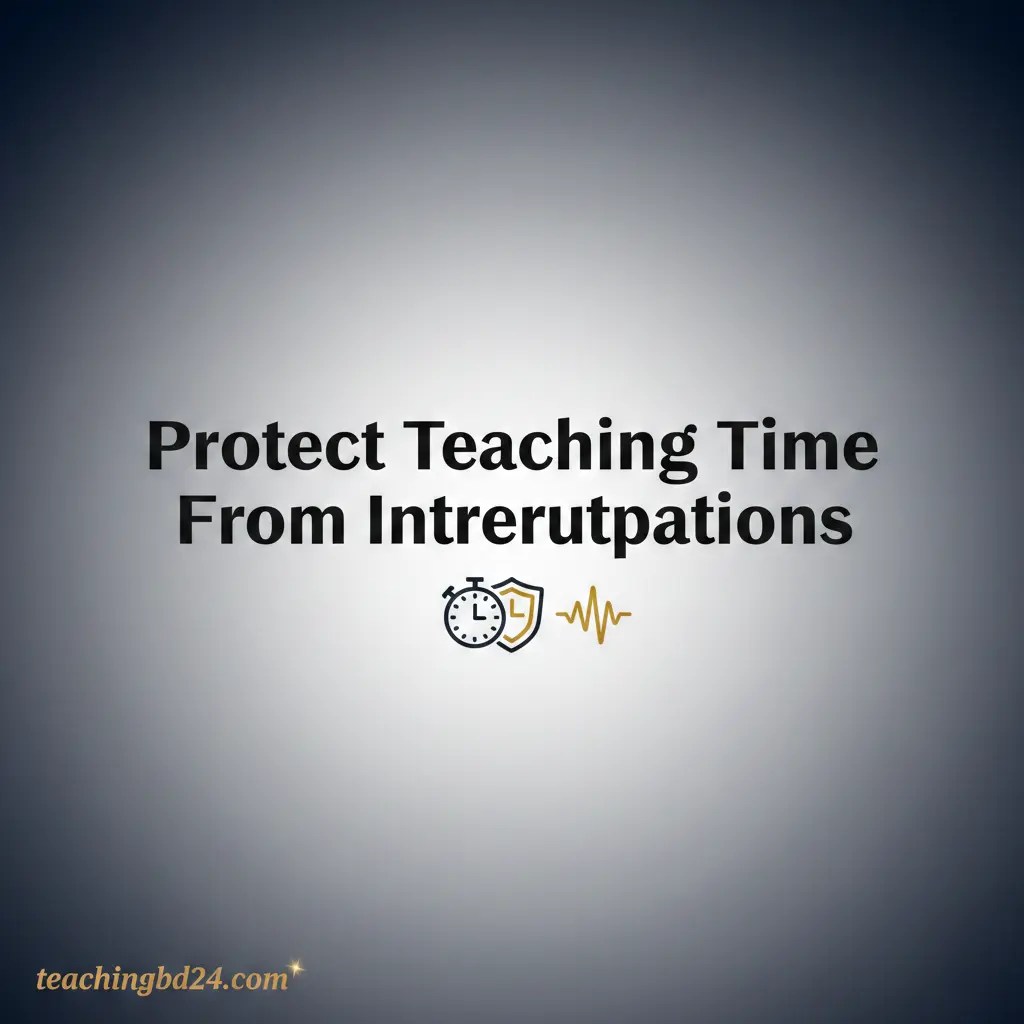 classroom interruptions