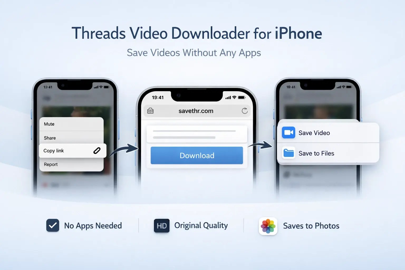 Threads Video Downloader for iPhone
