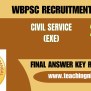 WBPSC 2023 Civil Service Exe Answer Key Released