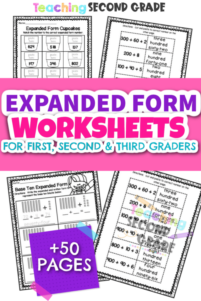 expanded form teaching second grade