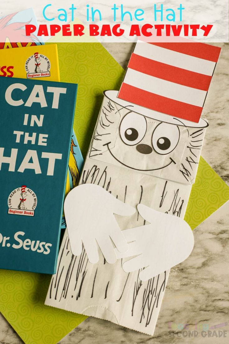 Dr. seuss paper bag puppet