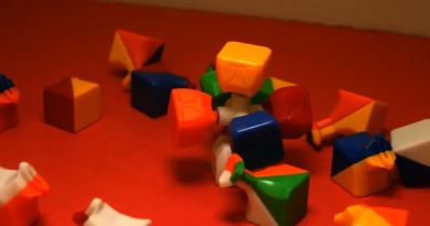 Exploding Rubik's Cube - A creeper blew up my Rubik's Cube