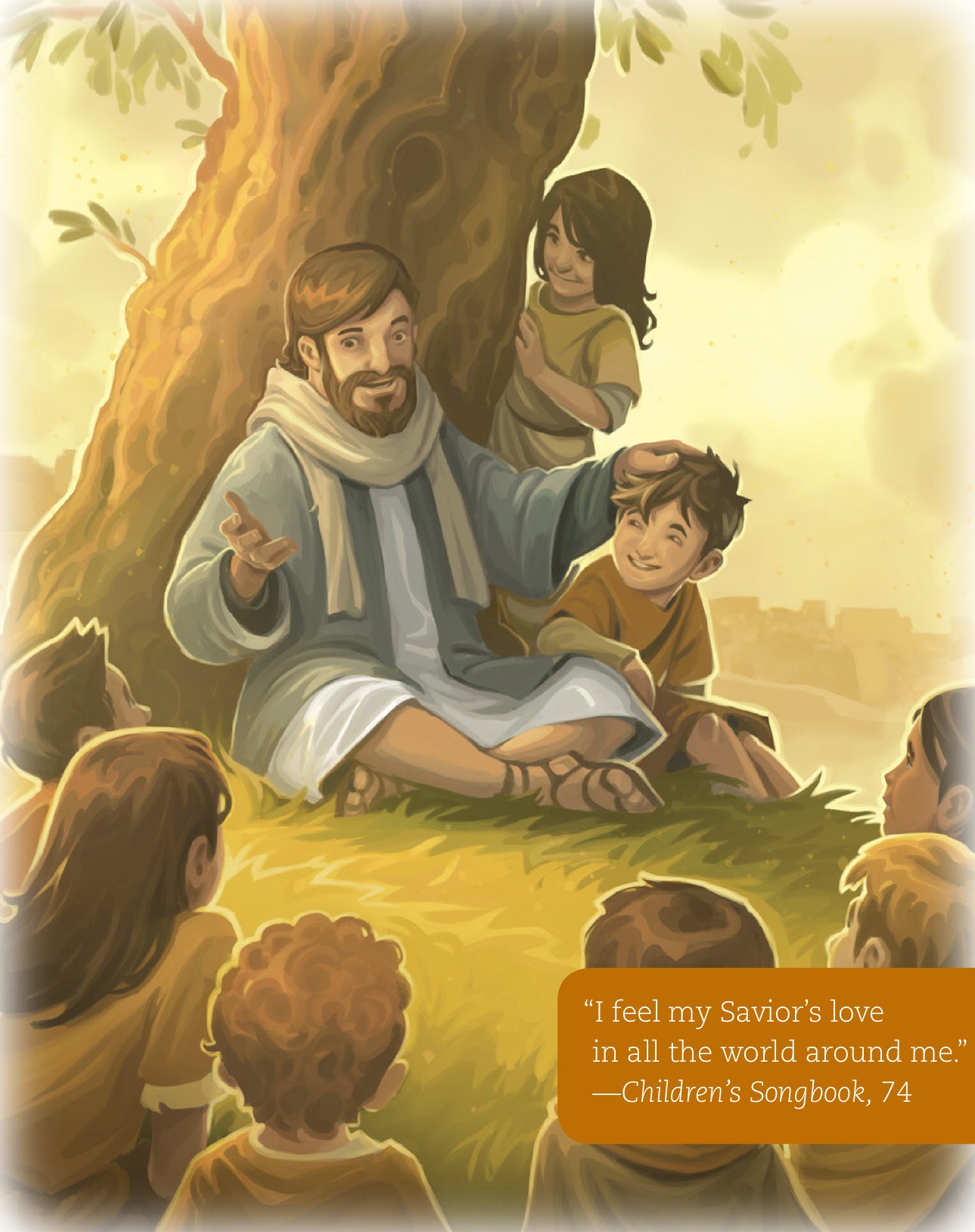 Image teaching children the gospel