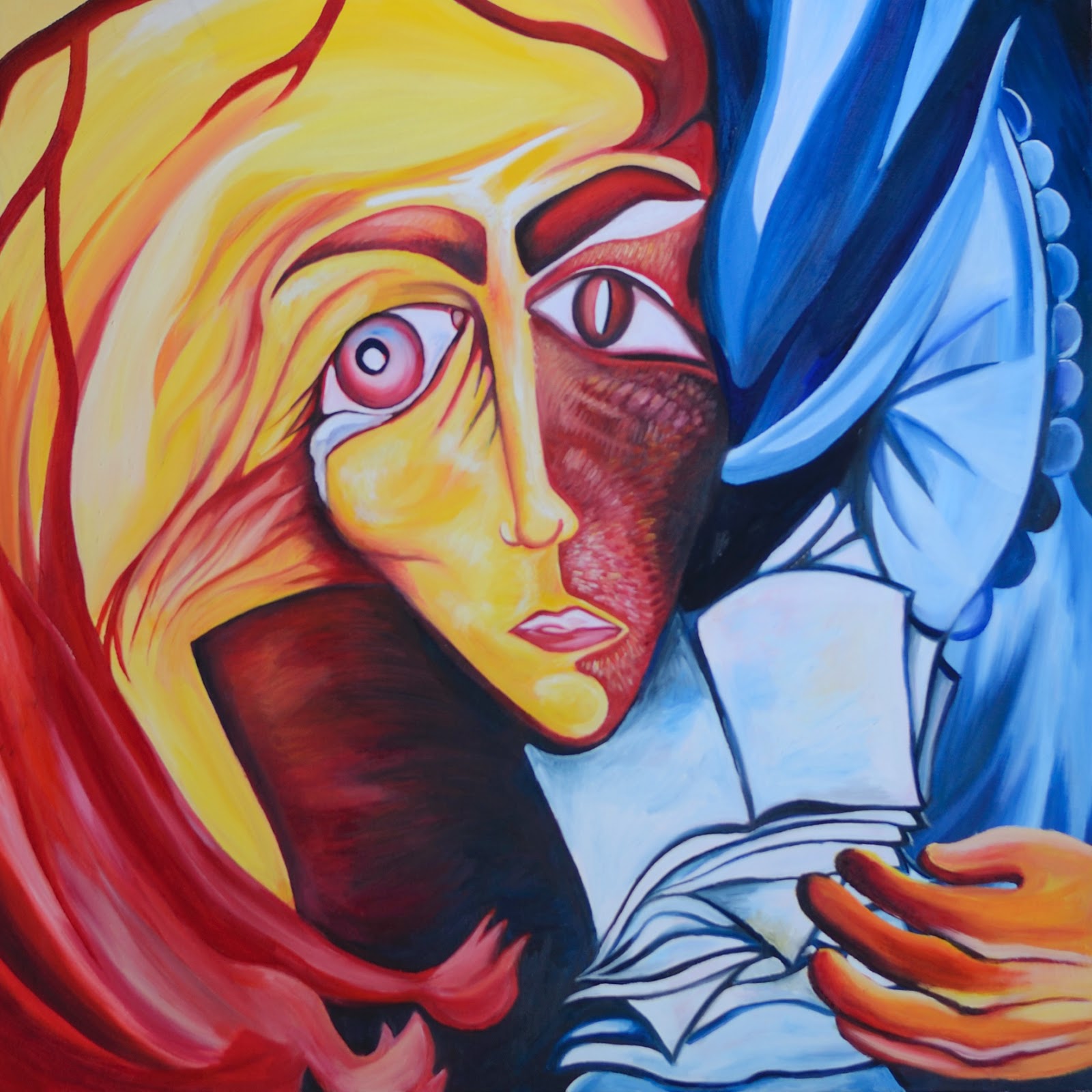 "Behind the scenes" Oil on canvas