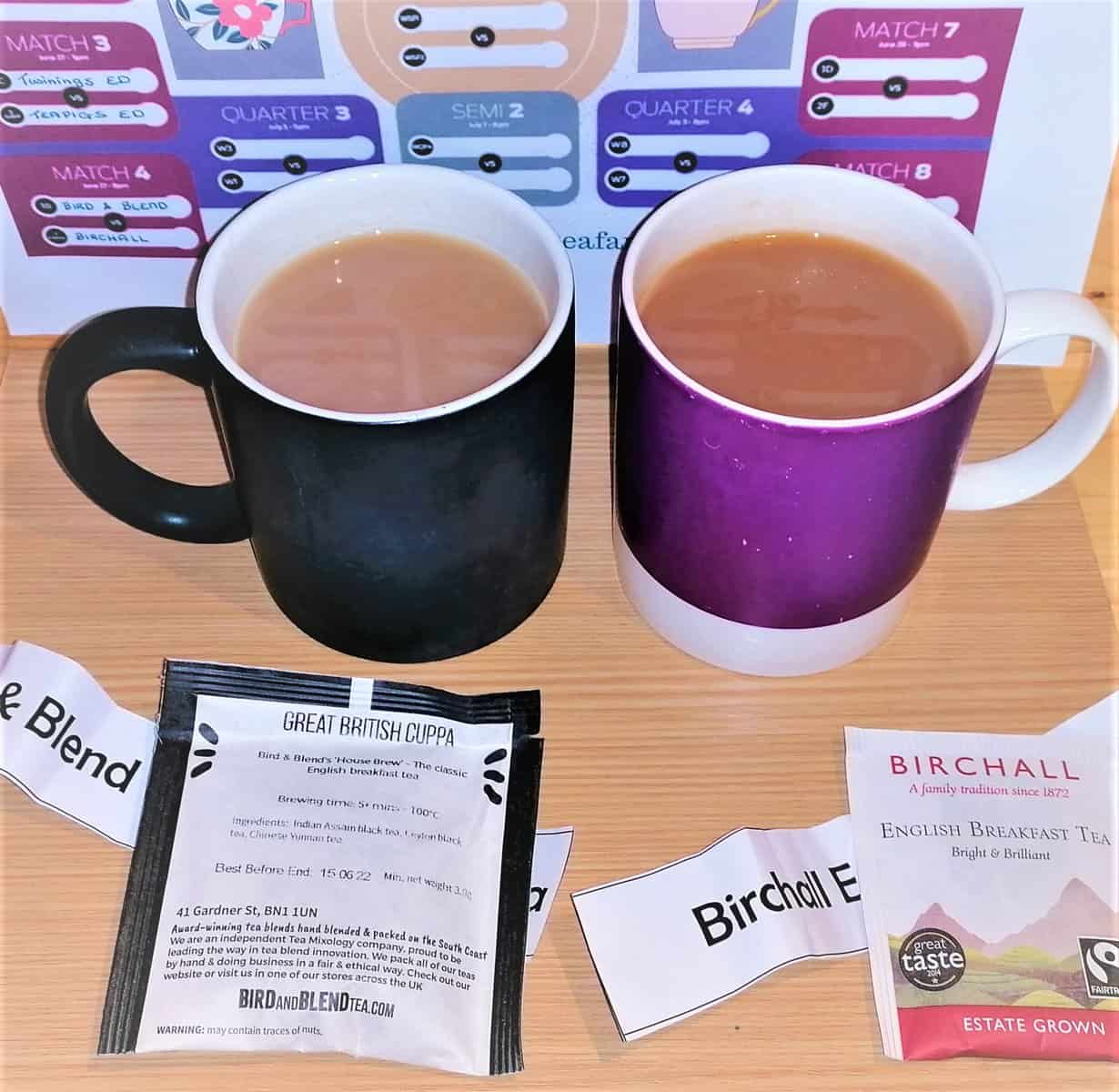 Bird and Blend Great British Cuppa versus English Breakfast