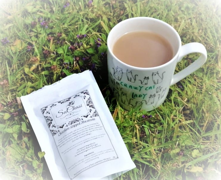 SaChasi Chocolate Dipped Macaroons Tea