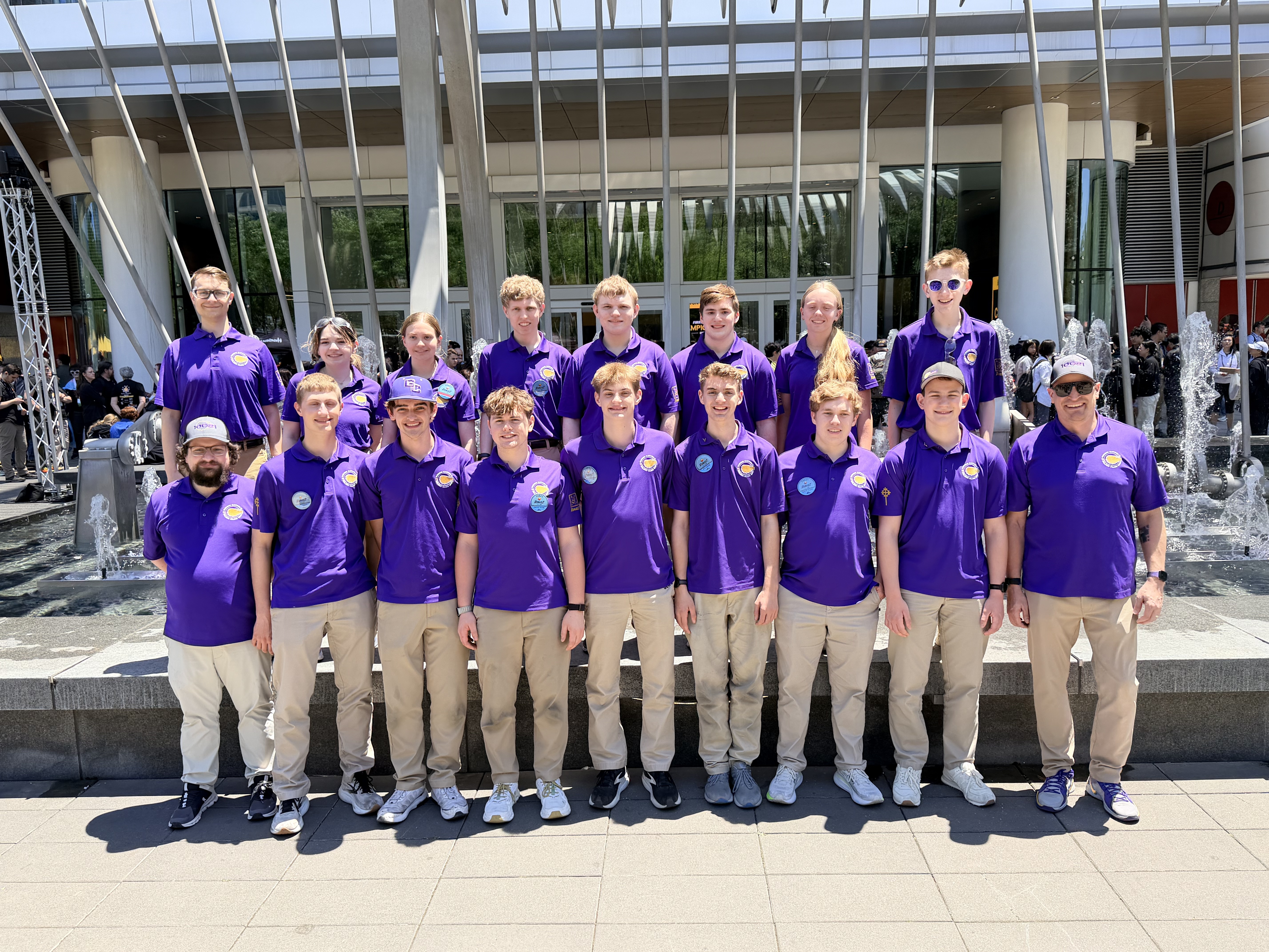 Golden Gears team at the World Championship in Houston