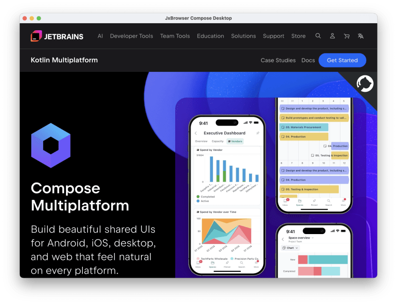 Web View For Compose Multiplatform Blog Jxbrowser - Light Image Collection - 4K Quality