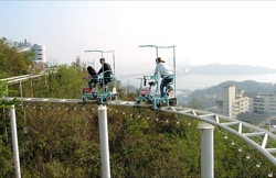 Human Powered Roller Coaster in Japan